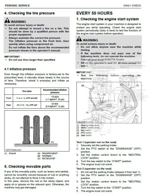 Photo 9 - Kubota Z231KW-AU Operators Manual Zero Turn Mower K3004-7125-1 in PDF