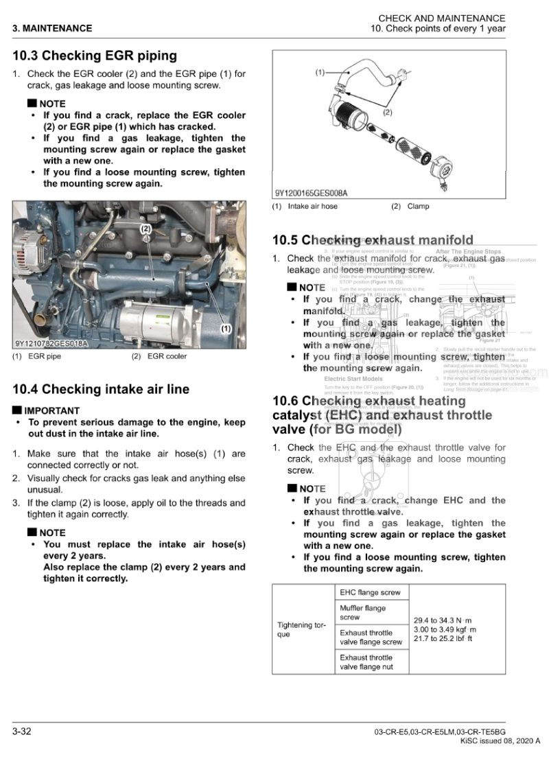 Photo 1 - Kubota 03CR-E5 03-CR-E5LM 03-CR-TE5BG Workshop Manual Diesel Engine 9Y311-00022 in PDF