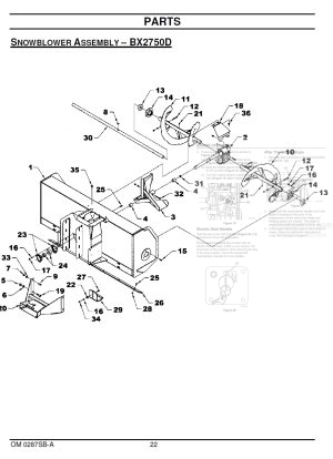 Photo 5 - Kubota 50 Operators And Parts Manual Snowblower For BX To B2920 Tractor 77700-00663 in PDF