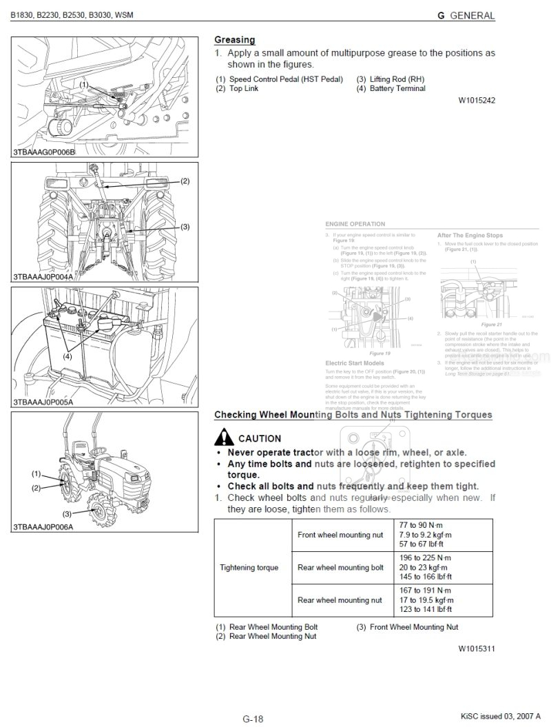 Photo 1 - Kubota B1830 B2230 B2530 B3030 Workshop Manual Tractor in PDF