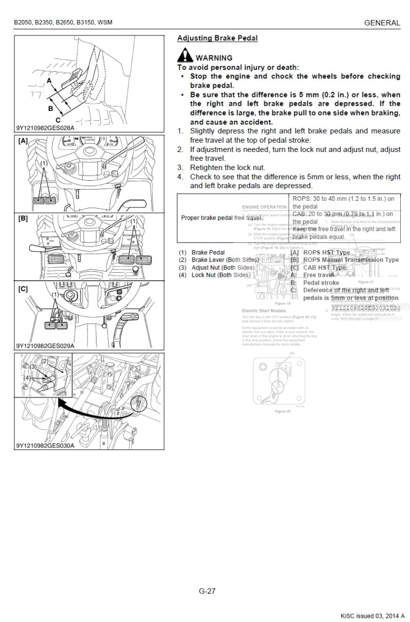 Photo 1 - Kubota B2050 B2350 B2650 B3150 Workshop Manual Tractor in PDF