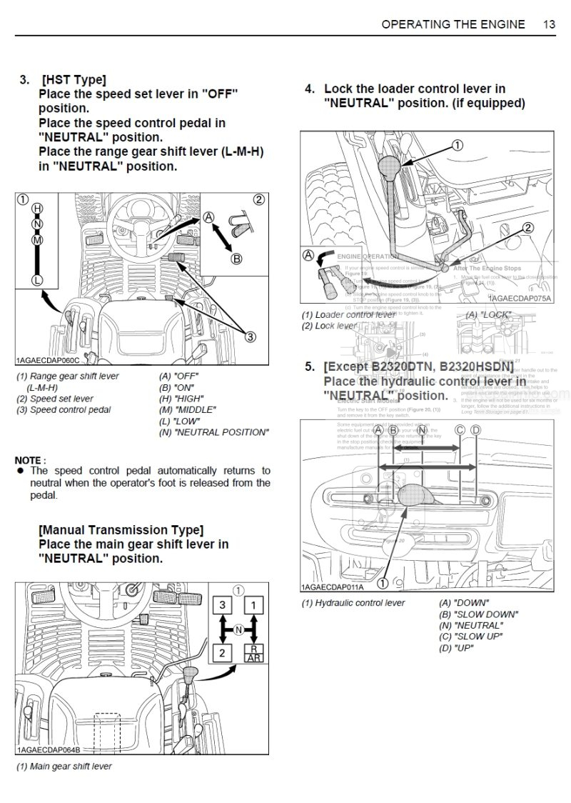 Photo 1 - Kubota B2320 B2620 B2920 B2320 Narrow Operators Manual Tractor 6C300-6311-6 in PDF