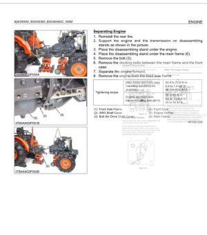 Photo 4 - Kubota B2630HSD B3030HSD B3030HSDC B2630 Workshop Manual Tractor 9Y011-13494 in PDF