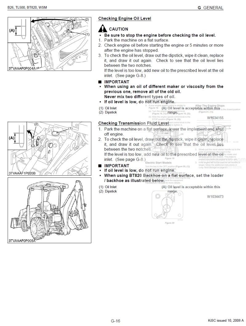 Photo 1 - Kubota B26 TL500 BT820 Workshop Manual Tractor Front Loader Backhoe in PDF