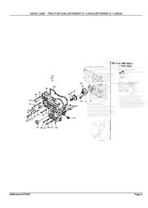 Photo 4 - Kubota B7100HST-D Old Type Parts Book Tractor in PDF