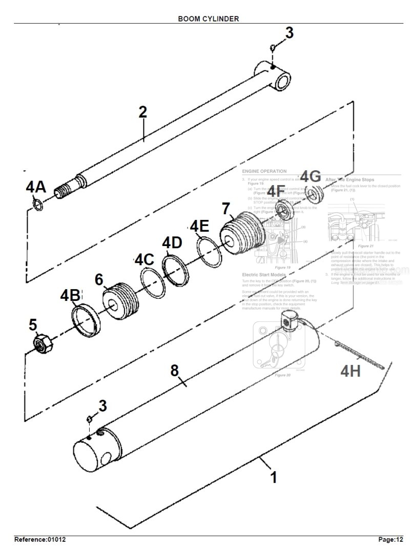 Photo 1 - Kubota BL4520 Parts Book Backhoe in PDF