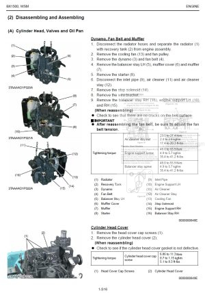 Photo 1 - Kubota BX1500 Workshop Manual Sub Compact Tractor in PDF