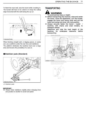 Photo 7 - Kubota BX23S LA340 BT603 Operators Manual Tractor K2892-7121-2 in PDF
