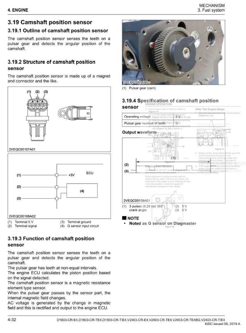 Photo 1 - Kubota D1803-CR-E4 To V2403-CR-TIE4 Workshop Manual Diesel Engine 9Y111-07828 in PDF