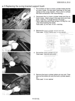 Photo 2 - Kubota KX91-3 KX101-3 Workshop Manual Excavator in PDF