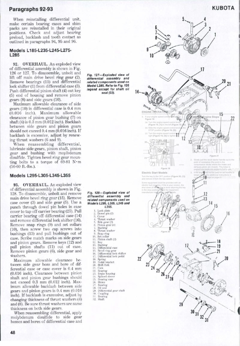 Photo 1 - Kubota L185 To L355 Shop Manual Tractor in PDF