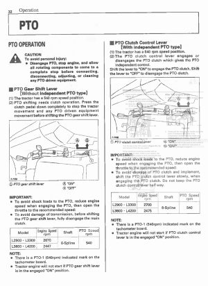 Photo 7 - Kubota L2900 L3300 L3600 L4200 Operators Manual Tractor TA040-1971-1 in PDF