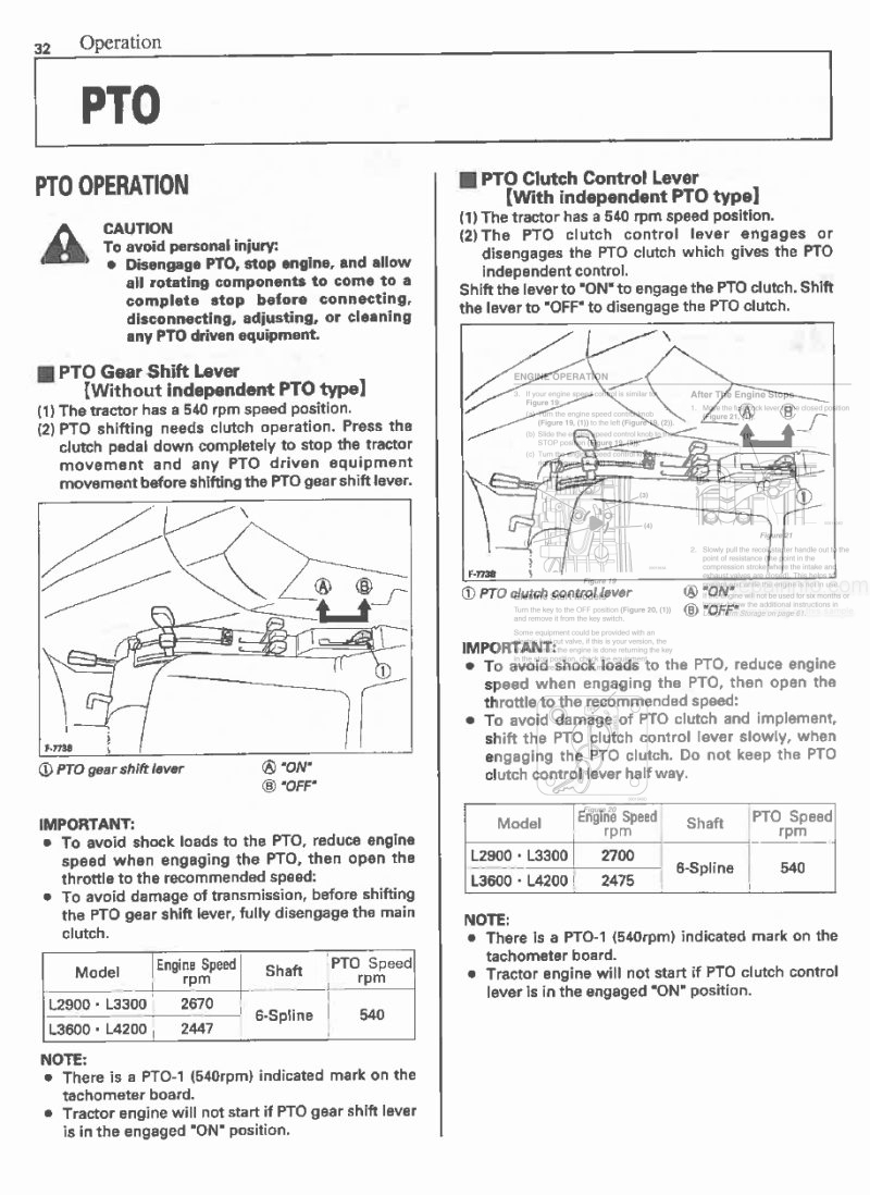 Photo 1 - Kubota L2900 L3300 L3600 L4200 Operators Manual Tractor TA040-1971-1 in PDF