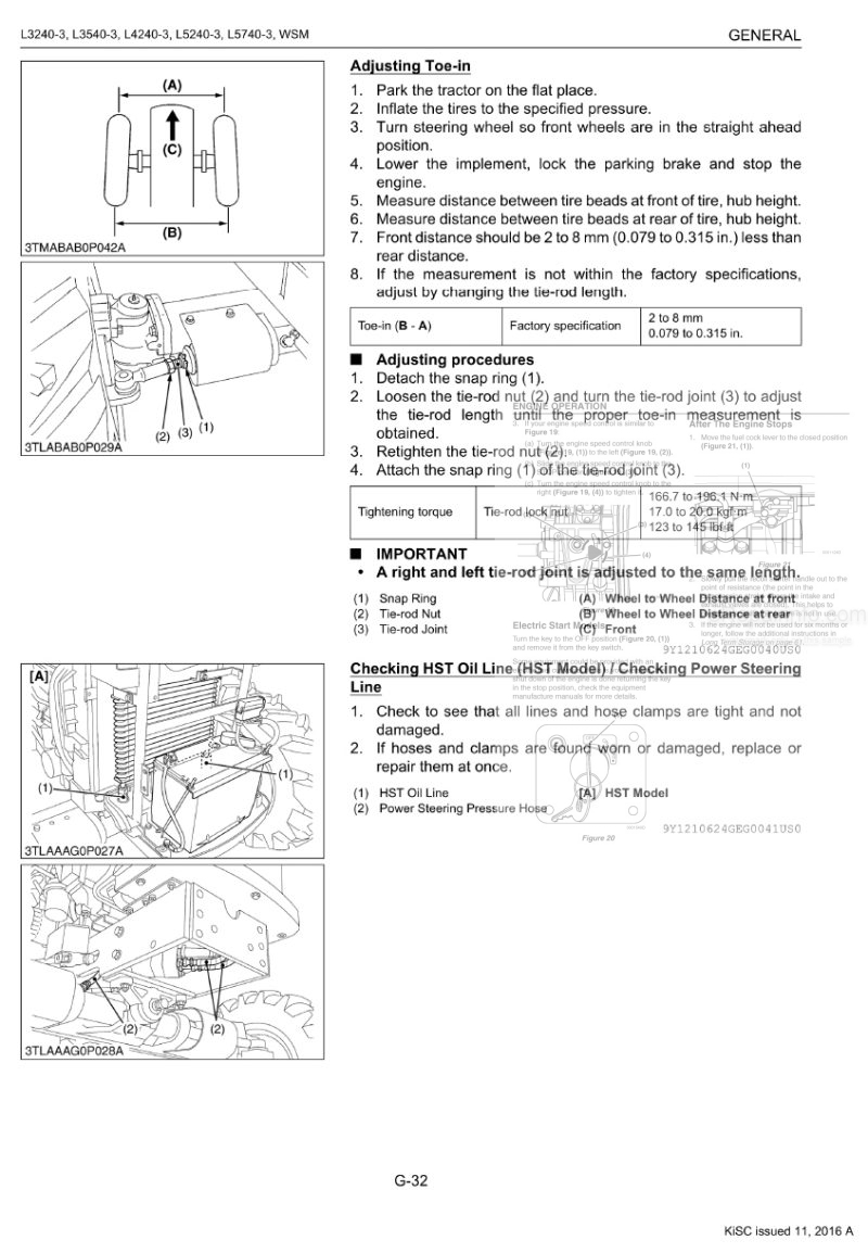 Photo 1 - Kubota L3240-3 L2540-3 L4240-3 L5240-3 L5740-3 Workshop Manual Tractor 9Y111-06241 in PDF