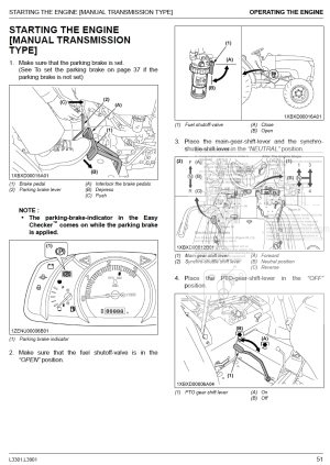 Photo 7 - Kubota L3301 L3901 Operators Manual Tractor TC620-1973-8 in PDF