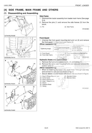 Photo 6 - Kubota LA403 Workshop Manual Front Loader 9Y011-17250 in PDF
