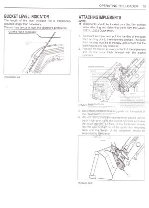 Photo 9 - Kubota LA513 LA723 LA853 Operators Manual Front Loader 7J266-6911-2 in PDF