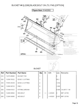 Photo 2 - Kubota LA844 Parts Book Loader in PDF