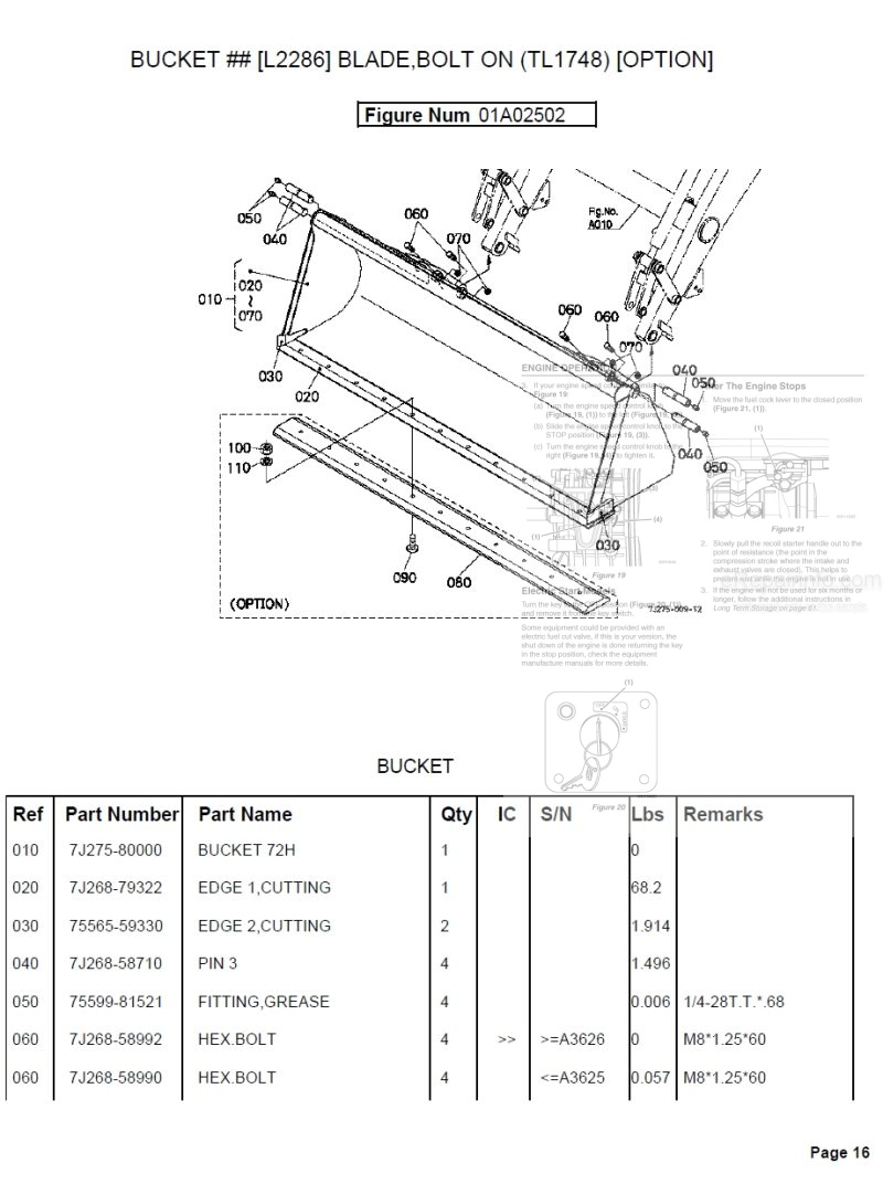 Photo 1 - Kubota LA844 Parts Book Loader in PDF