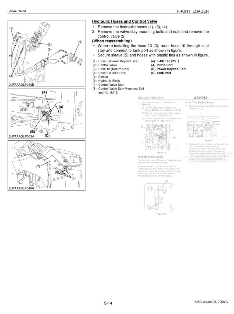 Photo 1 - Kubota LA844 Workshop Manual Front Loader 9Y111-01680 in PDF