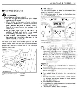 Photo 6 - Kubota M108S Operators Manual Tractor 3N606-9971-1 in PDF