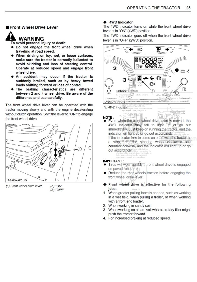 Photo 1 - Kubota M108S Operators Manual Tractor 3N606-9971-1 in PDF