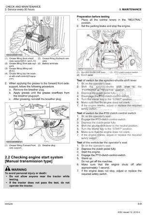 Photo 1 - Kubota MX5200 Workshop Manual Tractor 9Y111-19580 in PDF