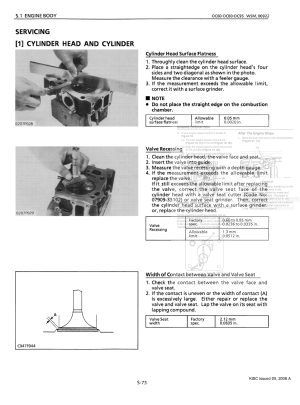 Photo 5 - Kubota OC60 OC80 OC95 Workshop Manual Diesel Engine 9Y011-00923 in PDF