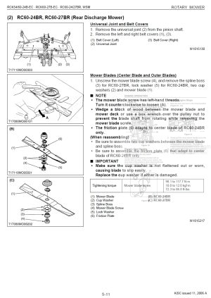 Photo 1 - Kubota RCK54-24B-EC To RC60-27BR Workshop Manual Rotary Mower in PDF