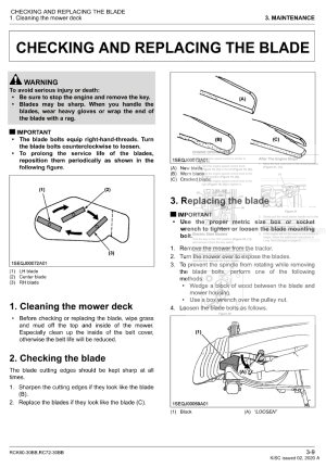 Photo 8 - Kubota RCK60-30BB RCK72-30BB Workshop Manual Mower 9Y111-23370 in PDF