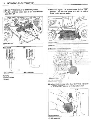 Photo 3 - Kubota RCK60D-26BX RCK54D-26BX Operators Manual Rotary Mower K5384-7111-1 in PDF