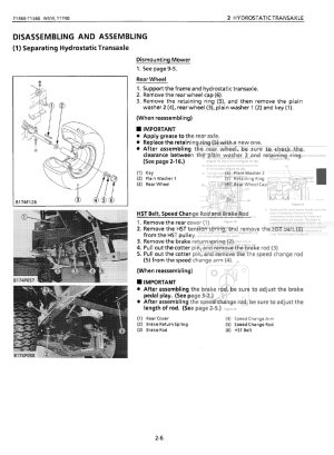 Photo 4 - Kubota T1460 T1560 Workshop Manual Mower in PDF