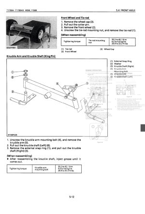 Photo 3 - Kubota T1700H T1700HX Workshop Manual Mower in PDF