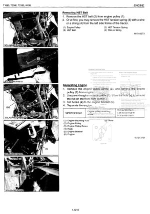 Photo 7 - Kubota T1880 Workshop Manual Garden Tractor in PDF