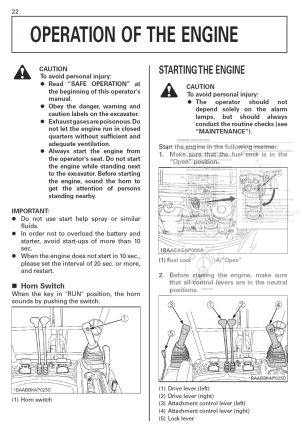 Photo 1 - Kubota U17-3 Operators Manual Compact Excavator RA238-8130-3 in PDF