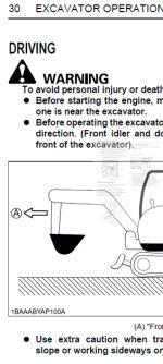 Photo 4 - Kubota U35-4 Operators Manual Compact Excavator RC788-8131-5 in PDF