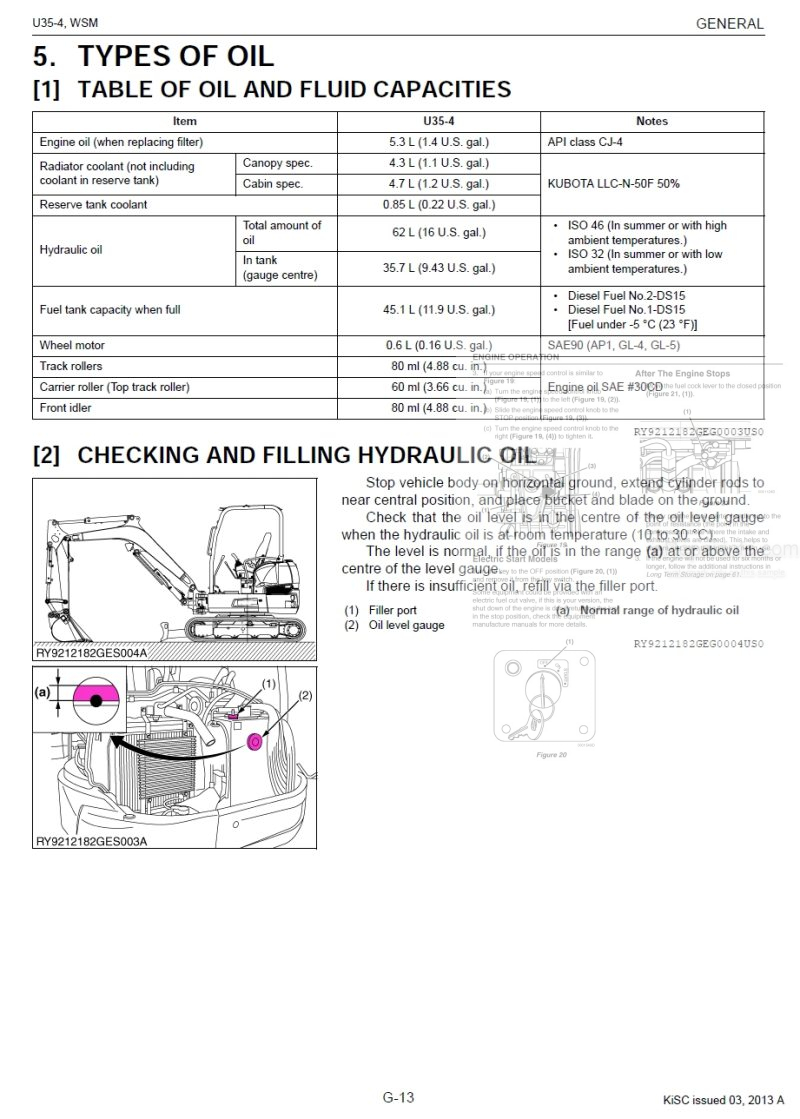 Photo 1 - Kubota U35-4 Workshop Manual Excavator in PDF