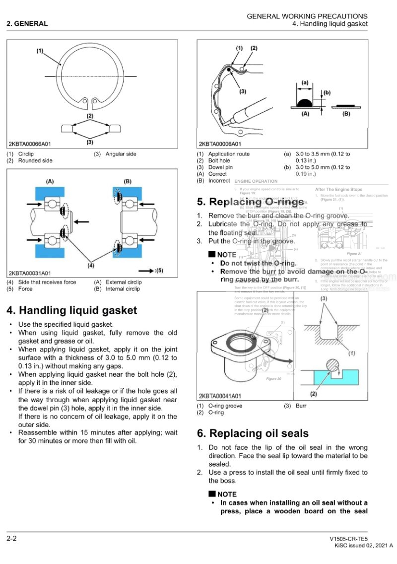 Photo 1 - Kubota V1505-CR-TE5 Workshop Manual Diesel Engine 9Y311-00452 in PDF