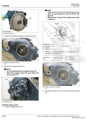 Photo 2 - Kubota V2607-CR-E5 To V3307-CR-TIE5 Workshop Manual Diesel Engine 9Y311-00071 in PDF