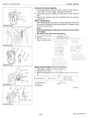 Photo 5 - Kubota V3300DI-B V3300DI-TB Workshop Manual Diesel Engine 97897-02264 in PDF