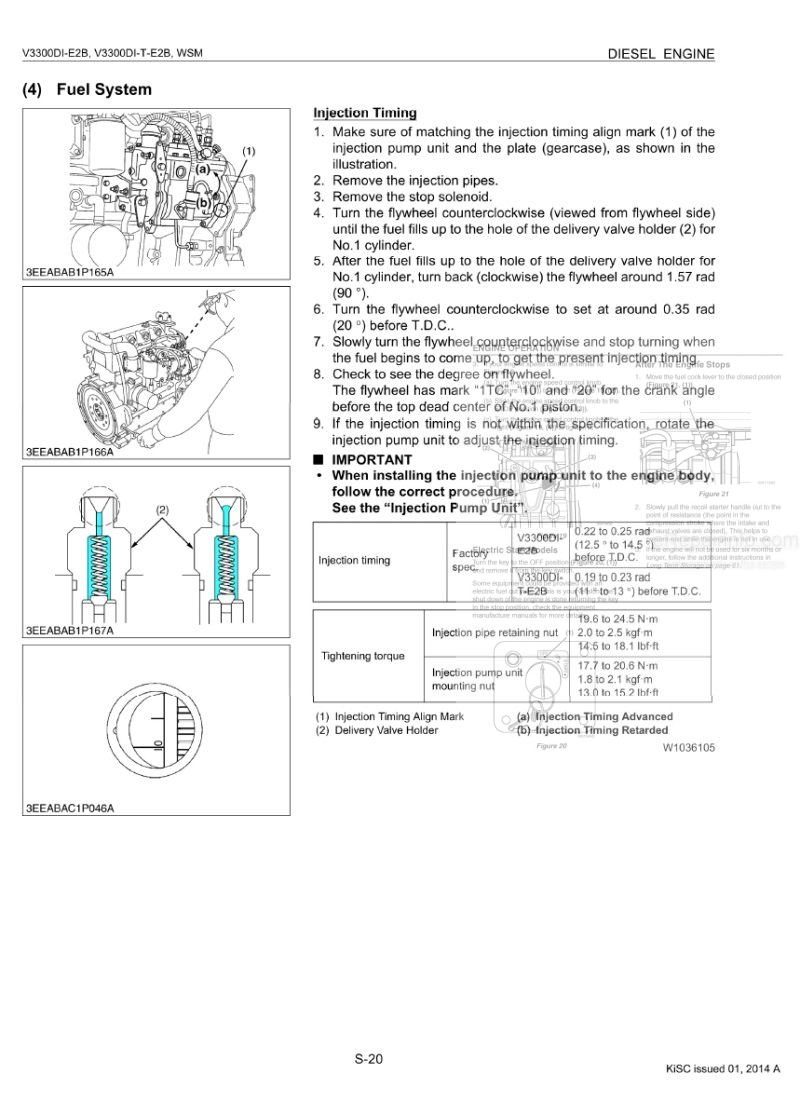 Photo 1 - Kubota V3300-E2B V3300-T-E2B Workshop Manual Diesel Engine in PDF