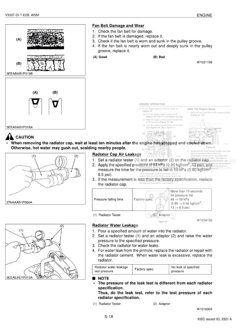 Photo 1 - Kubota V3307-DI-T-E2B Workshop Manual Diesel Engine 9Y111 -03162 in PDF