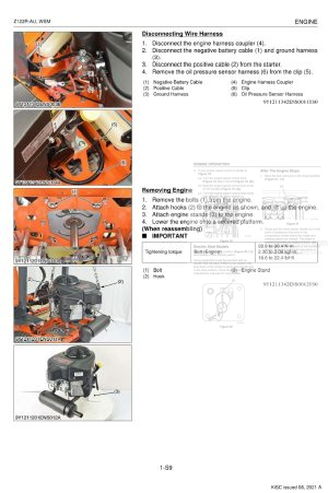 Photo 9 - Kubota Z122R-AU Workshop Manual Utility Vehicle 9Y111-13423 in PDF