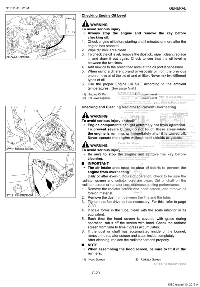 Photo 1 - Kubota ZD1011-AU Workshop Manual Mower 9Y111-13704 in PDF