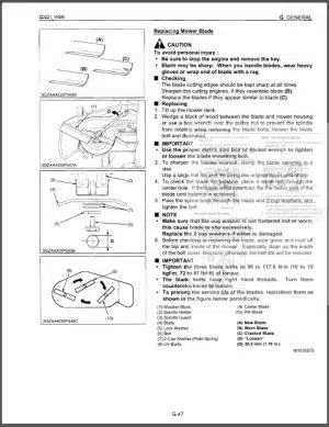 Photo 7 - Kubota ZD221-48 ZD221-54 Workshop Manual Zero Turn Mower in PDF